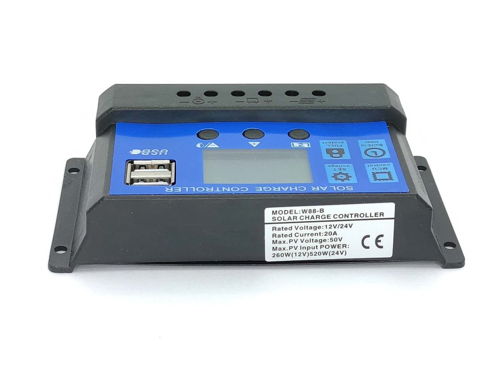 Solar Laderegler 12/24v  10A 20A 30A PWM Dual USB
